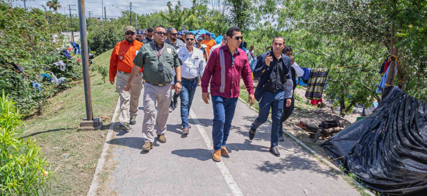 Realizará Gobierno de Matamoros acciones de limpieza en áreas que ya fueron despejadas por los migrantes