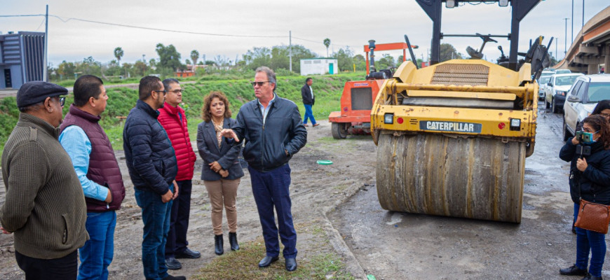 Realiza Alcalde Interino, Alejandro Cerezo intenso recorrido de supervisión de obras