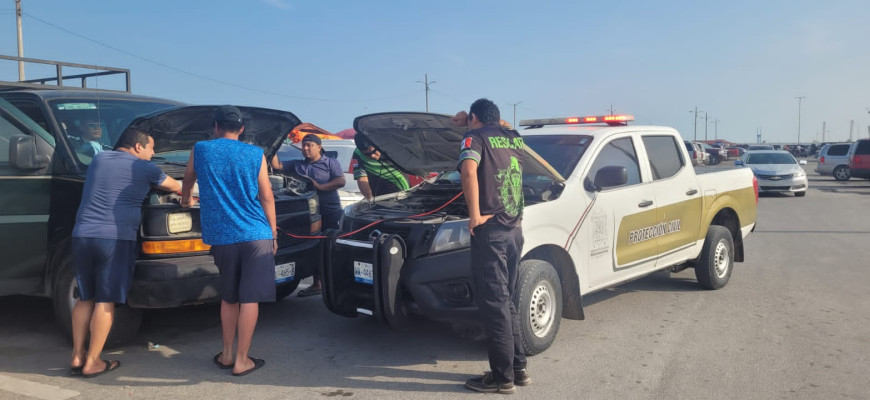 Elementos de Protección Civil continúan realizando rondines en Playa Bagdad